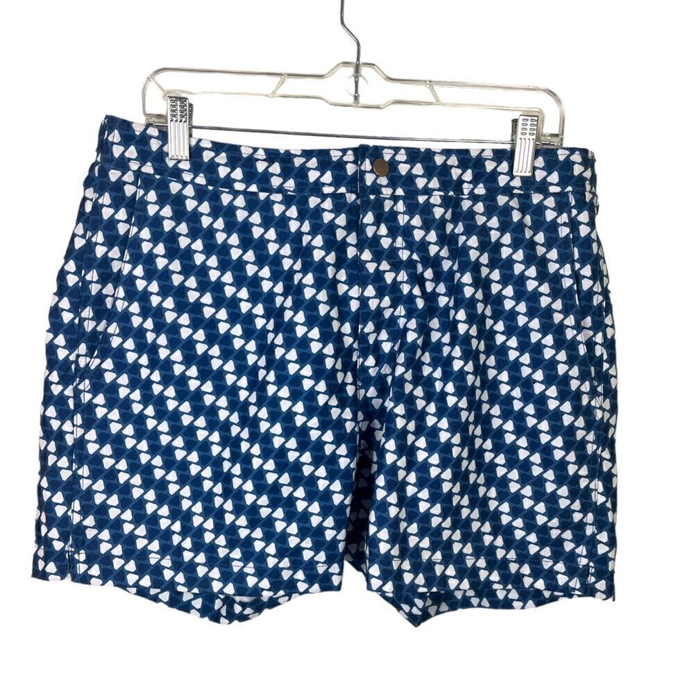 Bloomingdale’s Men’s Store Flat Front Bathing Trunks Size L Like New Condition